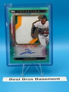 2024 Topps Inception Zack Gelof Jumbo Patch Auto 05/50 RC A's - Picture 1 of 2