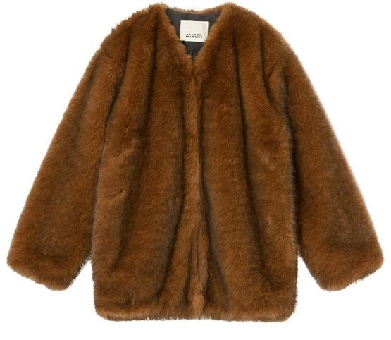 Abrigo ISABEL MARANT Aglae Marrón Difuso Nuevo y Auténtico Foto 1 de 1