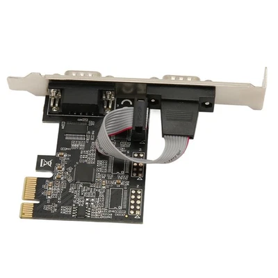 2 Port PCI Express RS232 DB9 Serial Port Card PCIe Serial Expansion Card PCI XG5 - Image 1 of 4