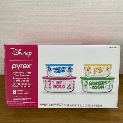 Pyrex storage container Disney Minnie from Japan set of 4 Rare Brand New Goods - Image 1 of 4