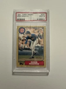 Greg Maddux #7OT PSA calificado como nuevo 9 (1987 Topps negociado) - Imagen 1 de 6