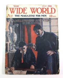 The Wide World July 1915 VTG Comic Platinum Age Magazine London Pulp Antique 207 - Picture 1 of 19