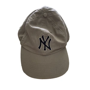 New York Yankees Mens Hat Cap Gray Logo Medium MLB Baseball VTG - Picture 1 of 6