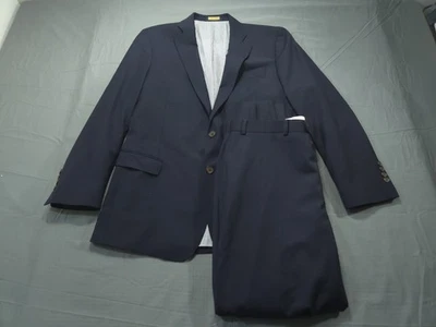 Traje Brooks Brothers Para Hombre 40R-38W/31L Azul Fitzgerald Regent Calce Completo Foto 1 de 4