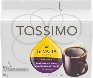 4 x Tassimo Gevalia Dark House Blend Coffee T Discs Pods 12 Count Canadian FRESH - Picture 1 of 2