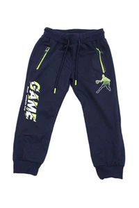 Alta Linea Boys Cotton Graphic Print Drawstring Jogger Sweatpants Navy Size 4Y - Picture 1 of 5