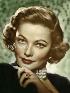 FOTO PUBLICITARIA 8x10 de colección de la actriz de Broadway Gene Tierney - Años 1930-1940 - Imagen 1 de 1