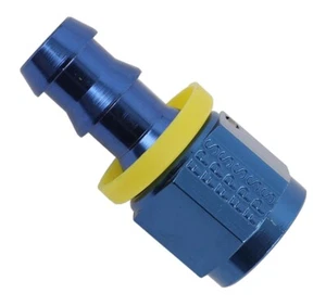 Fragola AN6 Straight Push On Hose End Blue AN 6 Lite 8000 series hoseend - Picture 1 of 1