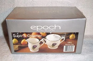 Noritake Epoch Collection E801 MARKTTAG Zuckerdose und Milchkännchen NEU VERSIEGELT - Bild 1 von 6