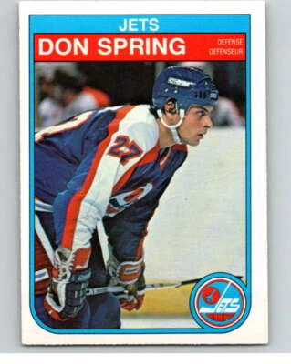 1982-83 O-Pee-Chee #392 Don Spring  Winnipeg Jets V59897 - Image 1 of 2