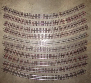 10 PIECES CURVED GARGRAVES 3-RAIL O-SCALE TRACK (LOT 101) - Picture 1 of 2