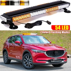 Barra de luz estroboscópica 54 LED techo doble lado advertencia de emergencia para Mazda CX-5 - Imagen 1 de 19