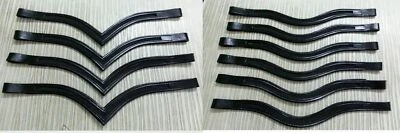 U,V,Straight ~ 8mm High quality Empty channel English Padded Bridle Brow band - image 1 of 3
