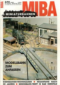 Auswahl: MIBA-DIE EISENBAHN IM MODELL-Jg. 1992-Gleisbau-Modellbau-Lokomotiven - Picture 1 of 2