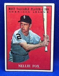 Vintage Nellie Fox Chicago White Sox MVP 1961 Topps Baseball Trading Card #477 - Bild 1 von 2