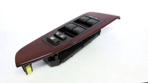 FRONT LEFT DOOR MASTER WINDOW SWITCH BROWN WOOD OEM 2010-2012 LEXUS LS460 LS600H - Picture 1 of 13