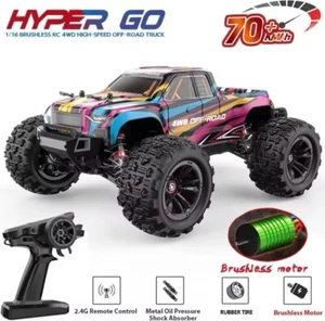 Hyper Go MJX 16209-16210 RC 1/16 4WD Brushless 70KM/H Remote Controlled Off-Road - Photo 1/10
