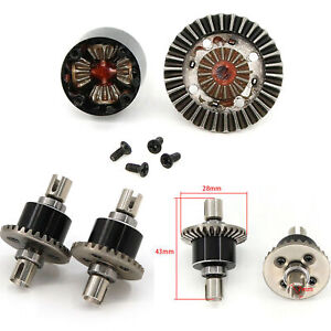For WLtoys 144001 1/14 Model RC Car Metal Gearbox Differential Gear Accessories