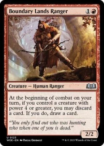 Boundary Lands Ranger MTG WOE Wilds of Eldraine 123 Uncommon NM - Picture 1 of 1