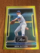 2023 Panini Three and Two #76 Don Sutton 15/15 GOLD  Dodgers