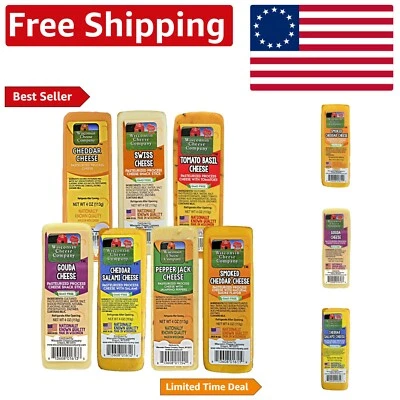 Juego de regalo de queso artesanal de Wisconsin - 7 sabores para charcutería y celebraciones Foto 1 de 4