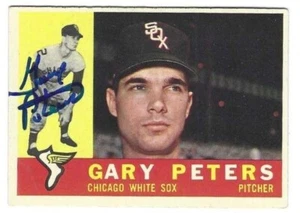 Autographed 1960 Topps Gary Peters Chicago White Sox Card #407- w/COA - Picture 1 of 1