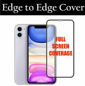 iPhone 15 14 13 12 11 X XR 10D Screen Protector Curved Tempered Glass Full Cover - Picture 1 of 4