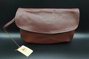 Griffco Griffin Damen Leder Taschen Vintage Handgelenktasche braun Handtasche Made in USA Größe M - Bild 1 von 13