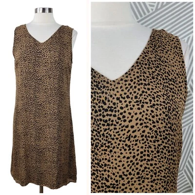 Vintage Silk Chiffon size 12 Layered slip Dress Cottagecore Knee Length Layered - Image 1 of 4