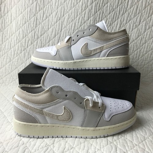 Nike Air Jordan 1 Low SE Craft (GS) scarpe grandi bambino taglia 5 5 Y grigio tecnico FB9139 002