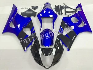 Fit for 2003 2004 GSXR1000 Blue Black White ABS Injection Bodywork Fairing Kit - Picture 1 of 6