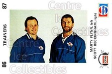 1986-87 Fredericton Express #7 Marty Flynn, Scott Beckingham