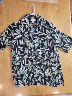Concepts By Claiborne Leaf Hawaiian Shirt - Image 1 of 4