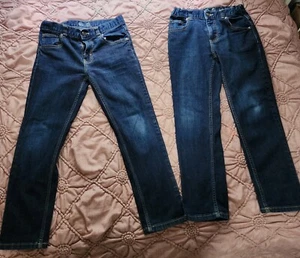 Wonder Nation Boy's Blue Jeans Husky Size 10 Lot Of 2 - Picture 1 of 8