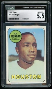 JOE MORGAN 1969 Topps #35 Houston Astros Hall of Fame HOF CGC 5.5 Excellent+ EX+ - Picture 1 of 2