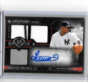 LUIS SEVERINO '17 TOPPS MUSEUM TRIPLE 3CL.GAME JERSEYS & CERTIFIED AUTOGRAPH#/99 - Picture 1 of 1