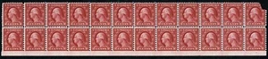 US Sc 540 Carmine Rose 2¢ Type III p.11x10 MNH Original Gum Block of 24 - Bild 1 von 1