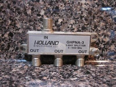 HOLLAND GHPNA-3, SPLITTER (3-WAY ) 5-1500 MHZ BRAND NEW FREE SHIP - Image 1 of 2