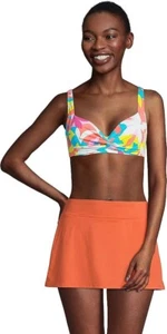 NWT Lands' End Womens Twist Front Underwire Bikini Top Size 10 $80 FLG157 - Picture 1 of 4