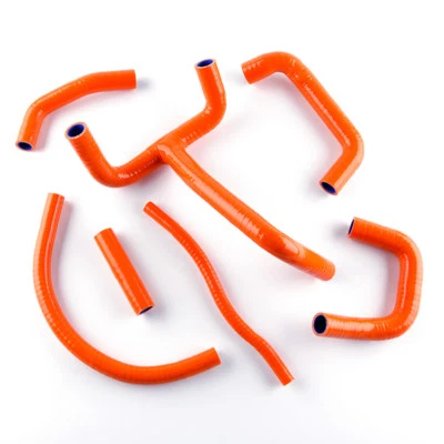 Kit de manguera de radiador de silicona refrigerante naranja para KTM LC4 620 640 660 SMC SXC 625 Foto 1 de 4
