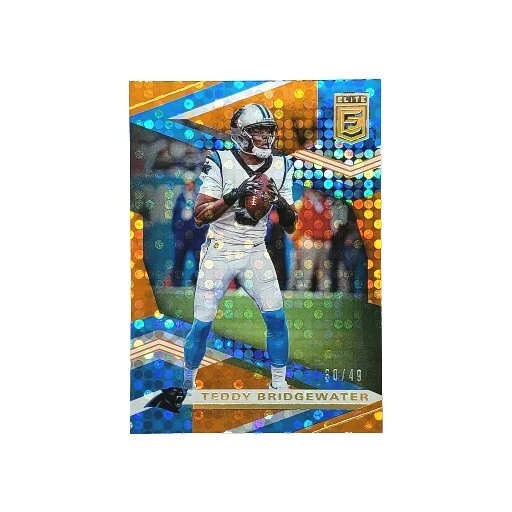 2020 Donruss Elite #78 Teddy Bridgewater Orange /49   Carolina Panthers - Image 1 of 4