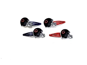 Handgefertigte Haarschleifen - Sport - NFL Football - Chicago Bears - Haarspangen - Bild 1 von 3