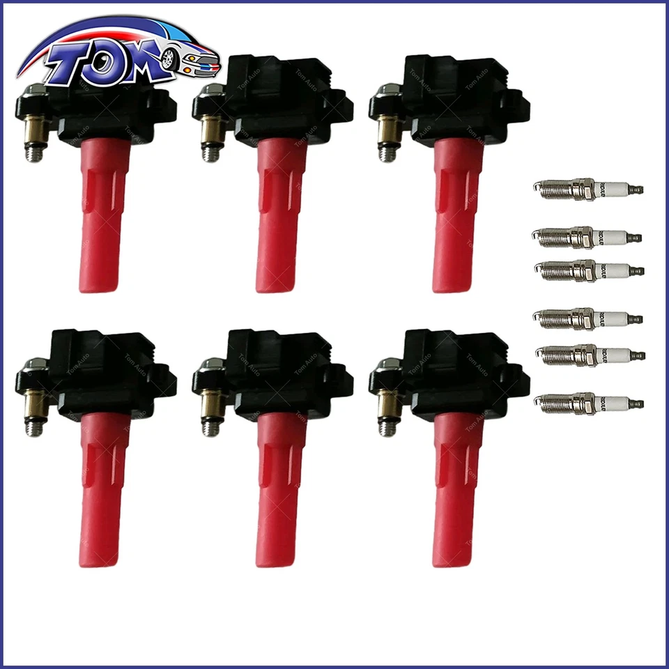 6X Ignition Coil & Spark Plug For 2006-2007 Subaru B9 Tribeca 3.0L H6 UF287 - Изображение 1 из 4
