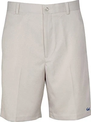 NCAA Oxford Golf California Golden Bears Flat Super Dry Men's Shorts 30 &33 Tan - Imagem 1 de 4