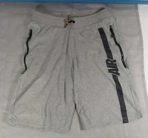 Pantalones Cortos para Sudar Nike Air Pivot V3 Para Hombres M Mezcla de Algodón Cordón Cremallera Bolsillos Gris - Imagen 1 de 6