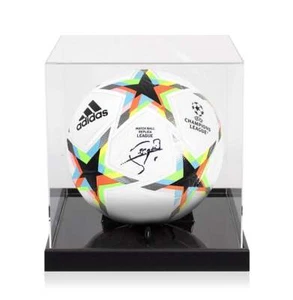 Sergio Busquets Signed UEFA Champions League Football In Acrylic Case - Picture 1 of 4