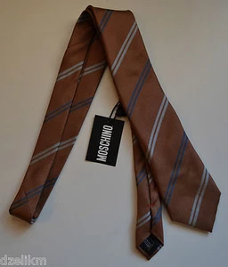 Corbata de seda Moschino 'Corbata 8,5 cm' nueva con etiquetas - Imagen 1 de 6