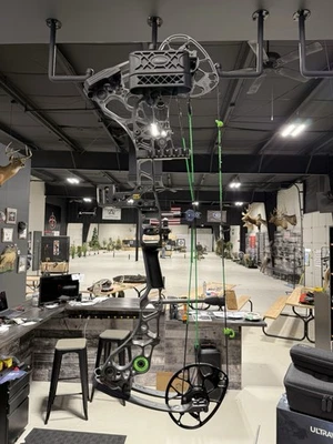 Блочный лук Mathews Halon 6 LH, готов к охоте, полный, дополнительные принадлежности, 60 фунтов, 28 дюймов рисунок - Изображение 1 из 4