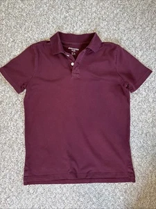 Abercrombie Kids Boys Polo Shirt Size 15/16 Burgundy - Picture 1 of 4