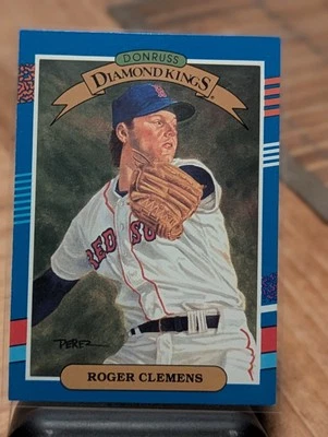 Roger Clemens Donruss 1991 #9 Error Card NO DOT AFTER INC Rare - Image 1 of 2